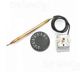 Термостат регулируемый TBR, 16А, 10-40°С, L620мм, капиллярный с ручкой, Купить sibteleco.com, Термостаты для водонагревателей