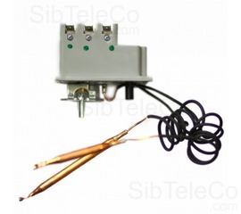 Термостат регулируемый BTS, 20А/15A, 70-90°С/термозащита на 105°С, 530/560мм, два капилляра, трехфазный h22мм, 240V/400V, Купить sibteleco.com, Термостаты для водонагревателей