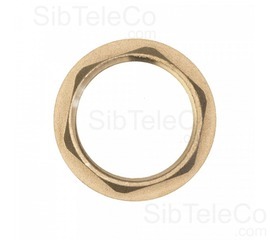 Контргайка Ду-32 RDT, G1 1/4", латунь, с ребордой, Купить sibteleco.com, Прокладки и фланцы для водонагревателей